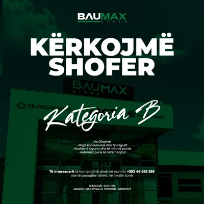 Konkurs pune për shofer kategoria B