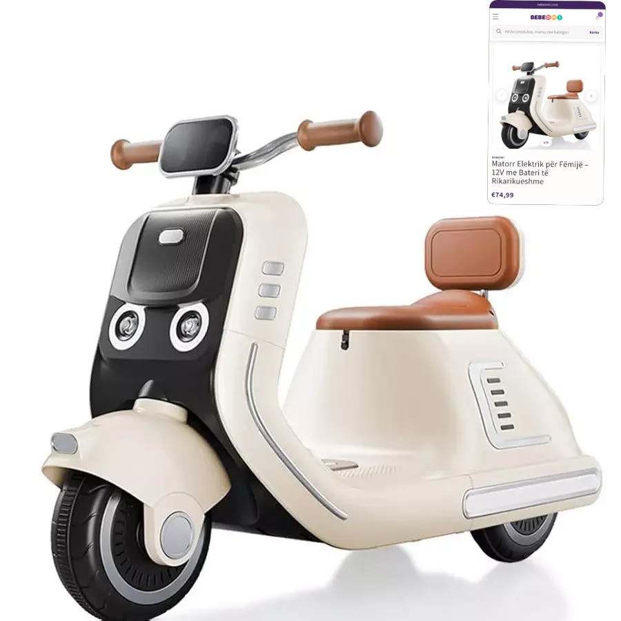 Skuter elektrik 12V për fëmijë – Baby Shop Bebeomi®️Threebaby