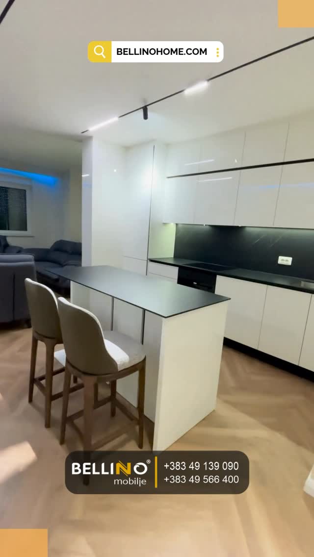 Mobilim i plotë apartamenti me kuzhinë dhe divane – BELLINO mobilje