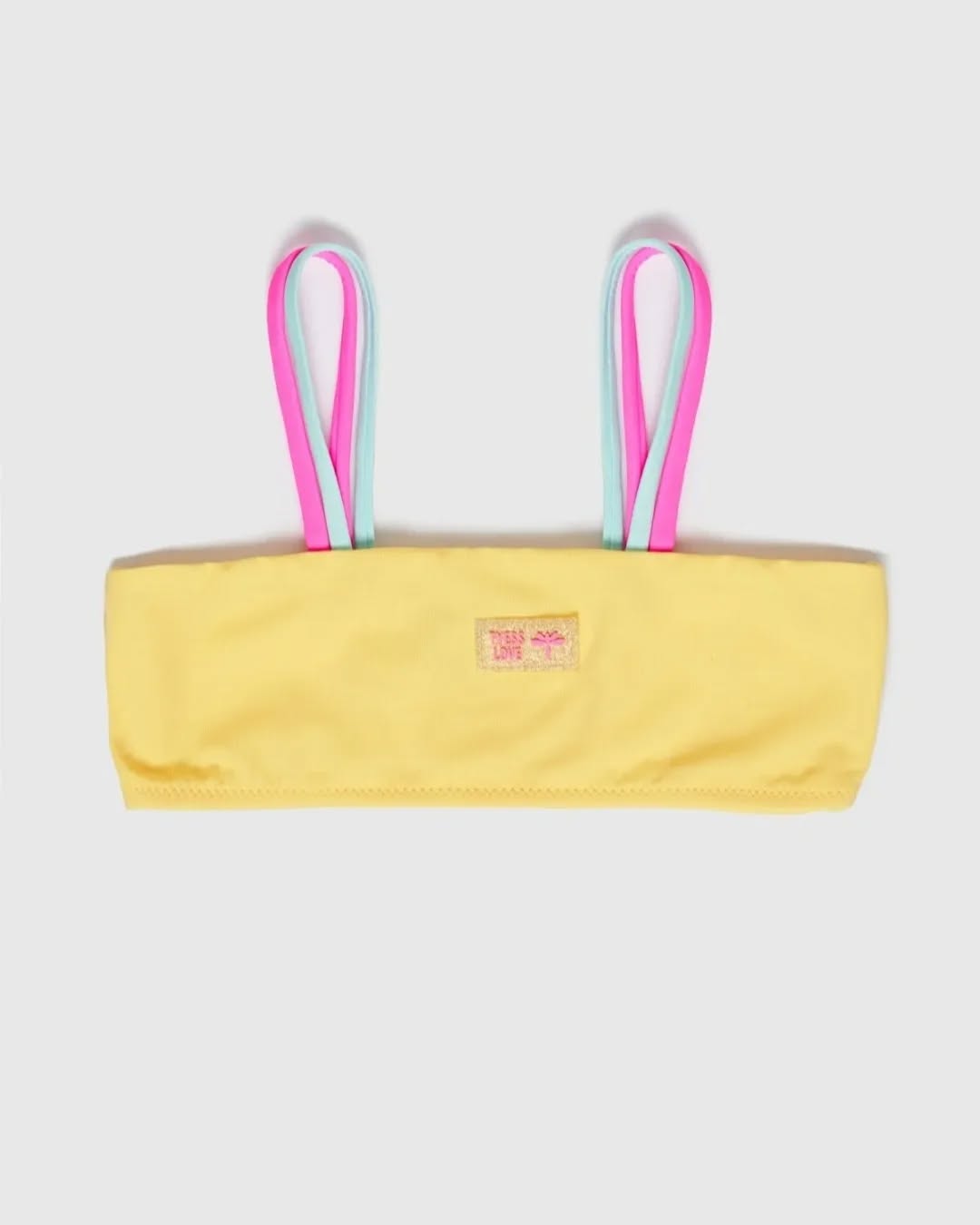 Top bikini i verdhë për vajza – BG STORE