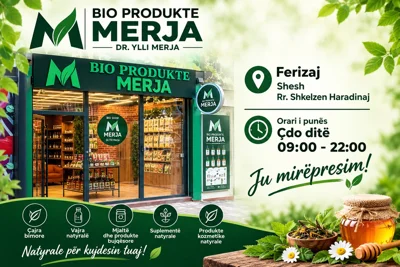 Çajra bimorë, vajra natyralë dhe mjaltë në Ferizaj