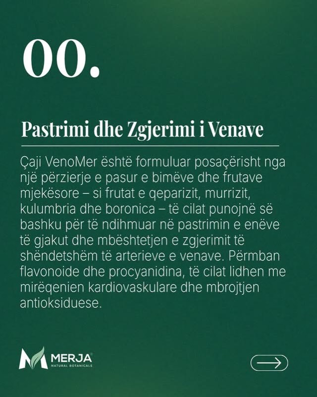 Çaj bimor VenoMer për qarkullimin venoz – Bio Produkte Merja (3)