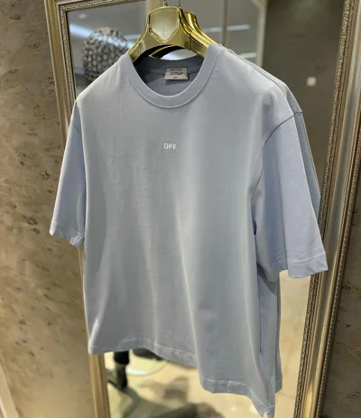 Maicë Off-White blu e çelët