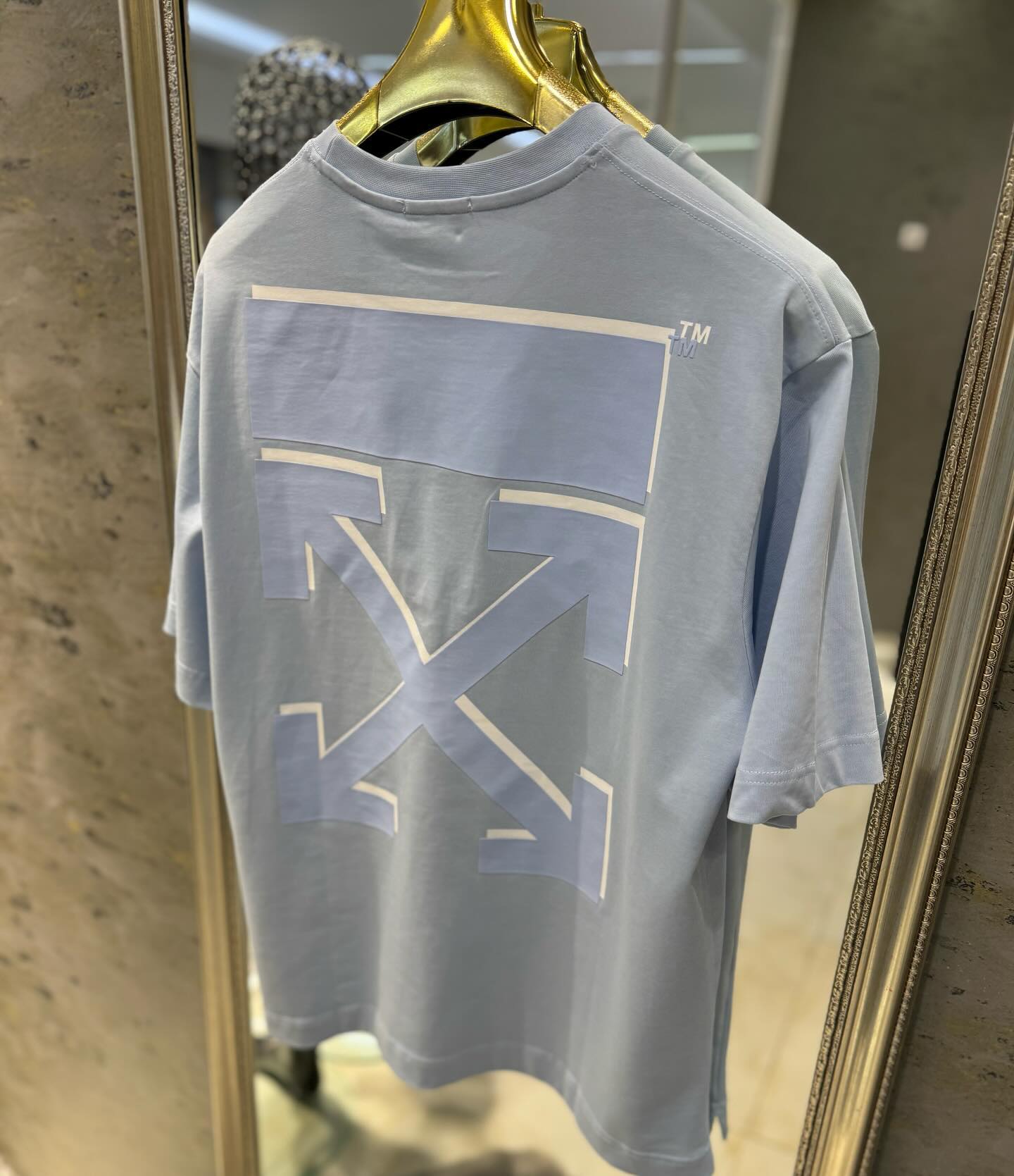 Maicë Off-White blu e çelët – BLACK STORE (2)