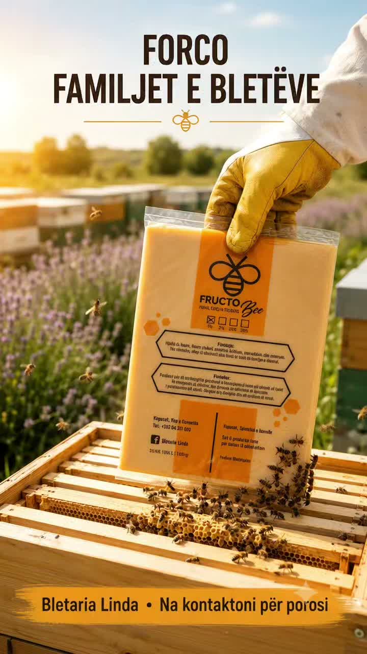 Pogaçe ushqimore Fructobee për koloni bletësh – Bletaria Linda - Ferizaj