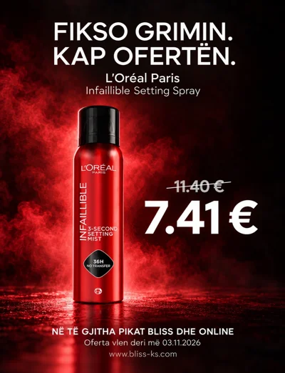Sprej fiksues grimi L'Oréal Infaillible