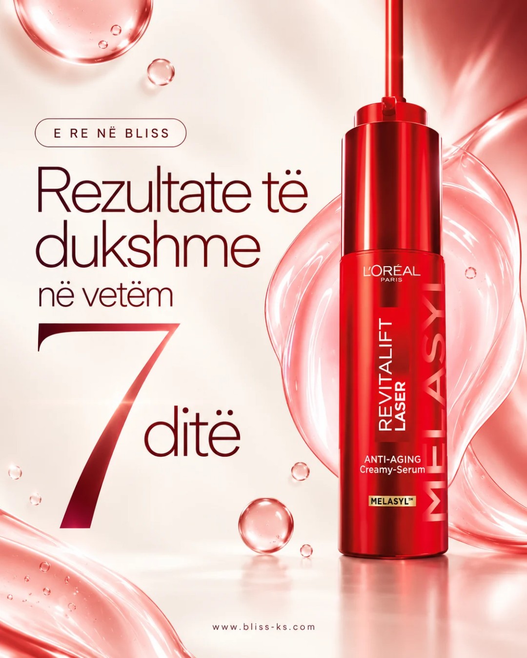 Serum L'Oréal Revitalift Laser kundër plakjes – Bliss Cosmetics