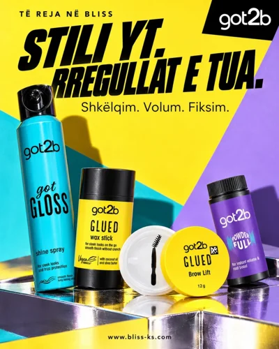 Produkte për flokë dhe vetulla got2b