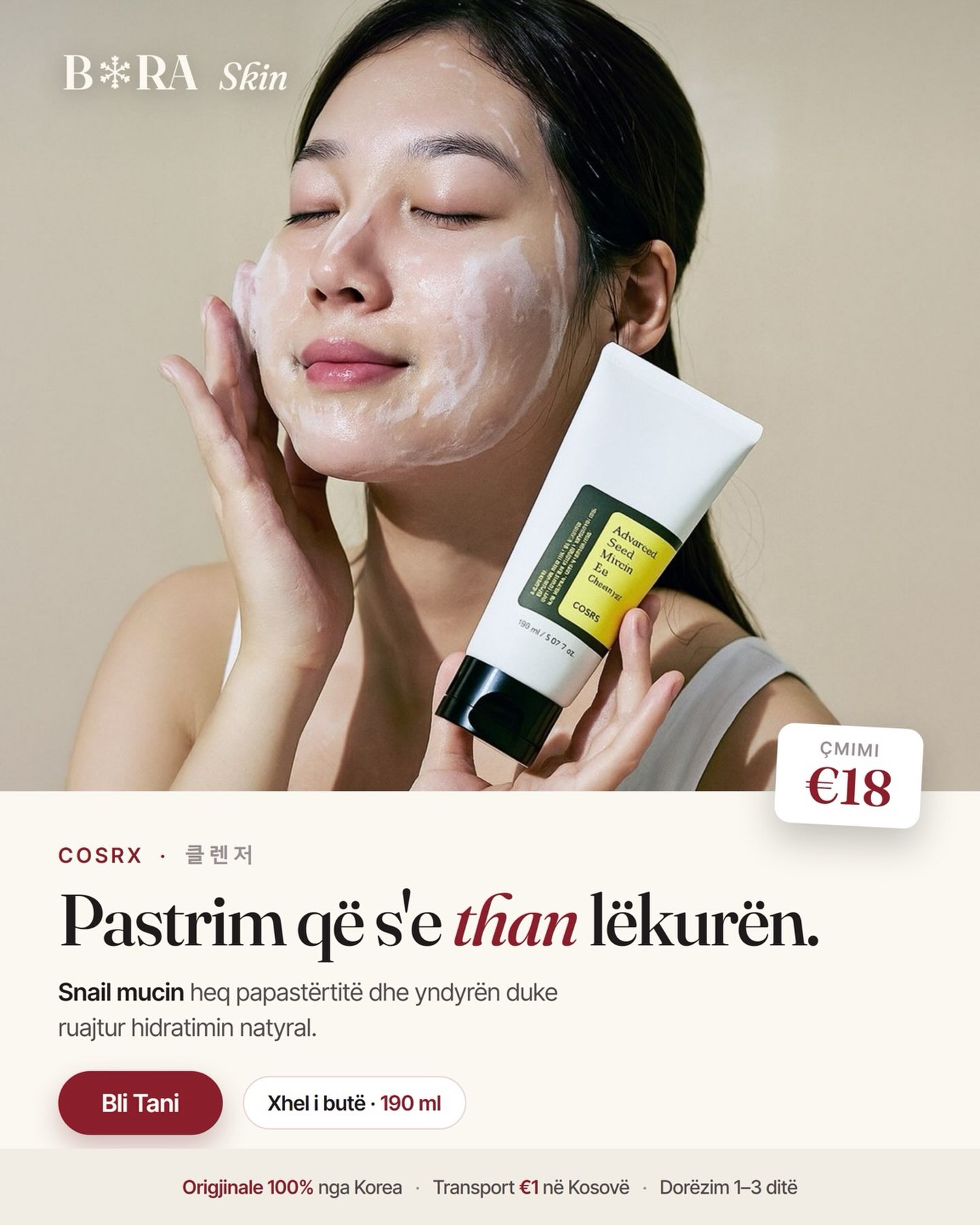 Xhel pastrues COSRX Snail Mucin – Bora Beauty