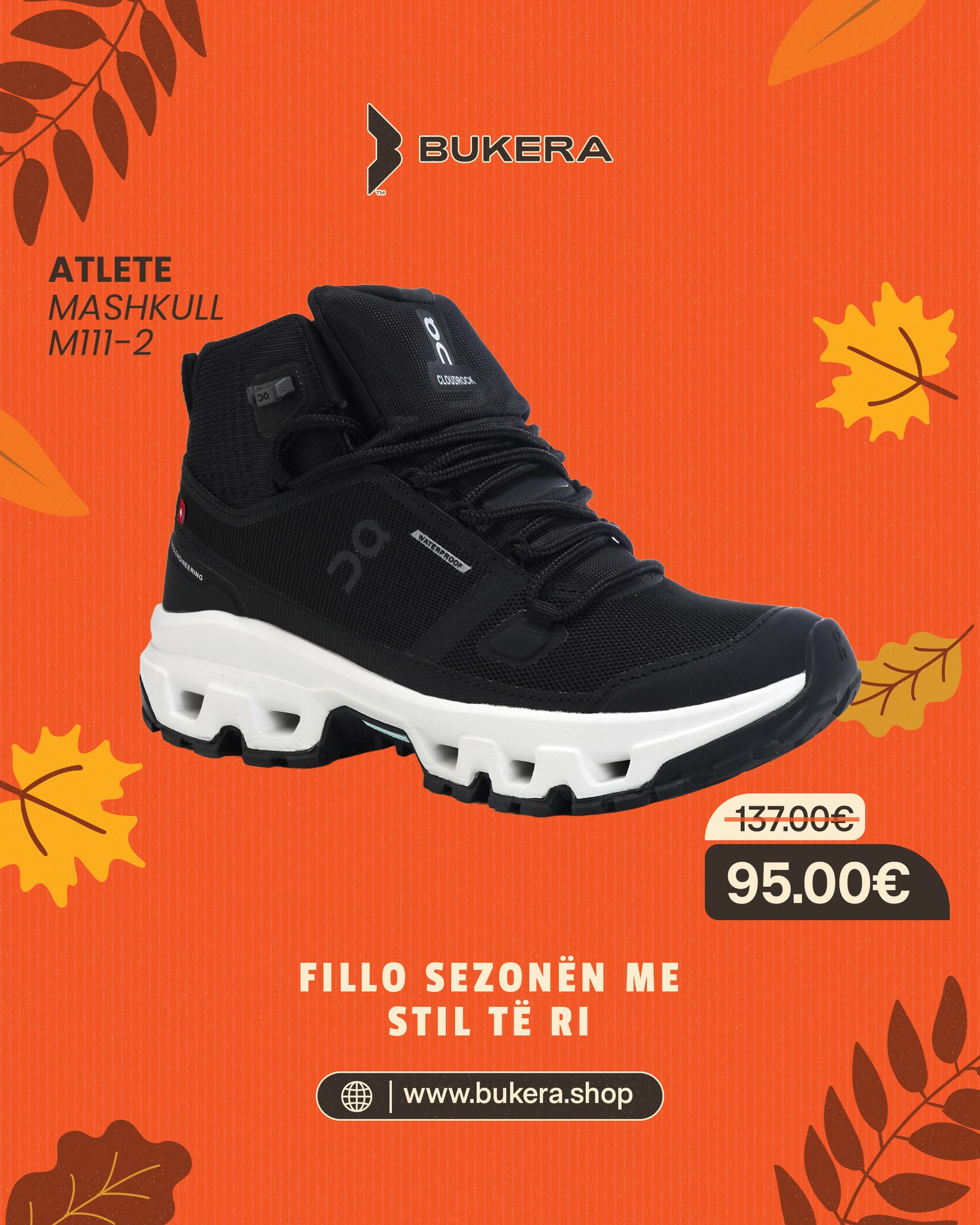 Atlete On të zeza me taban të bardhë – Bukera