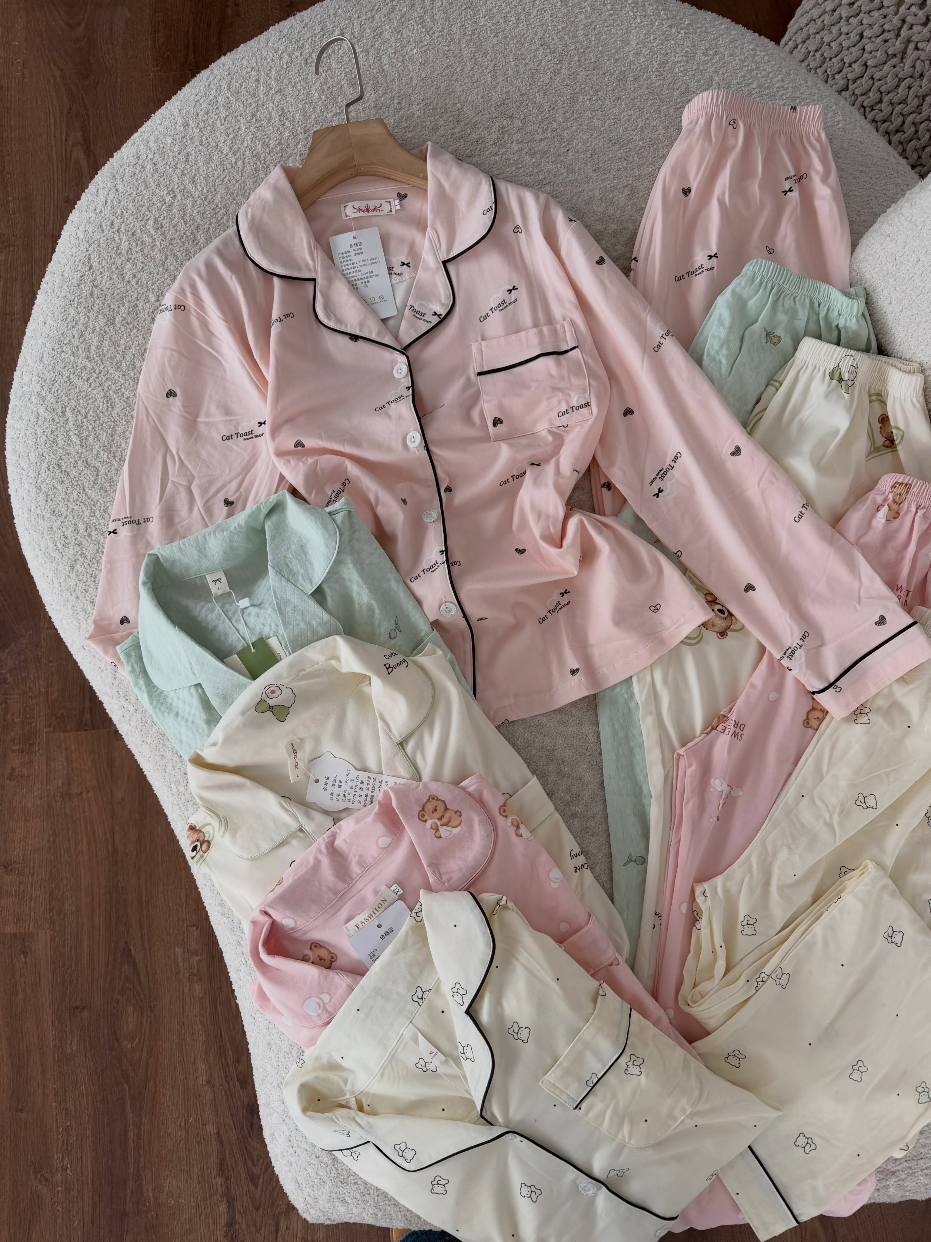 Pizhama femrash satin me kopsa – butikulettifashion (3)