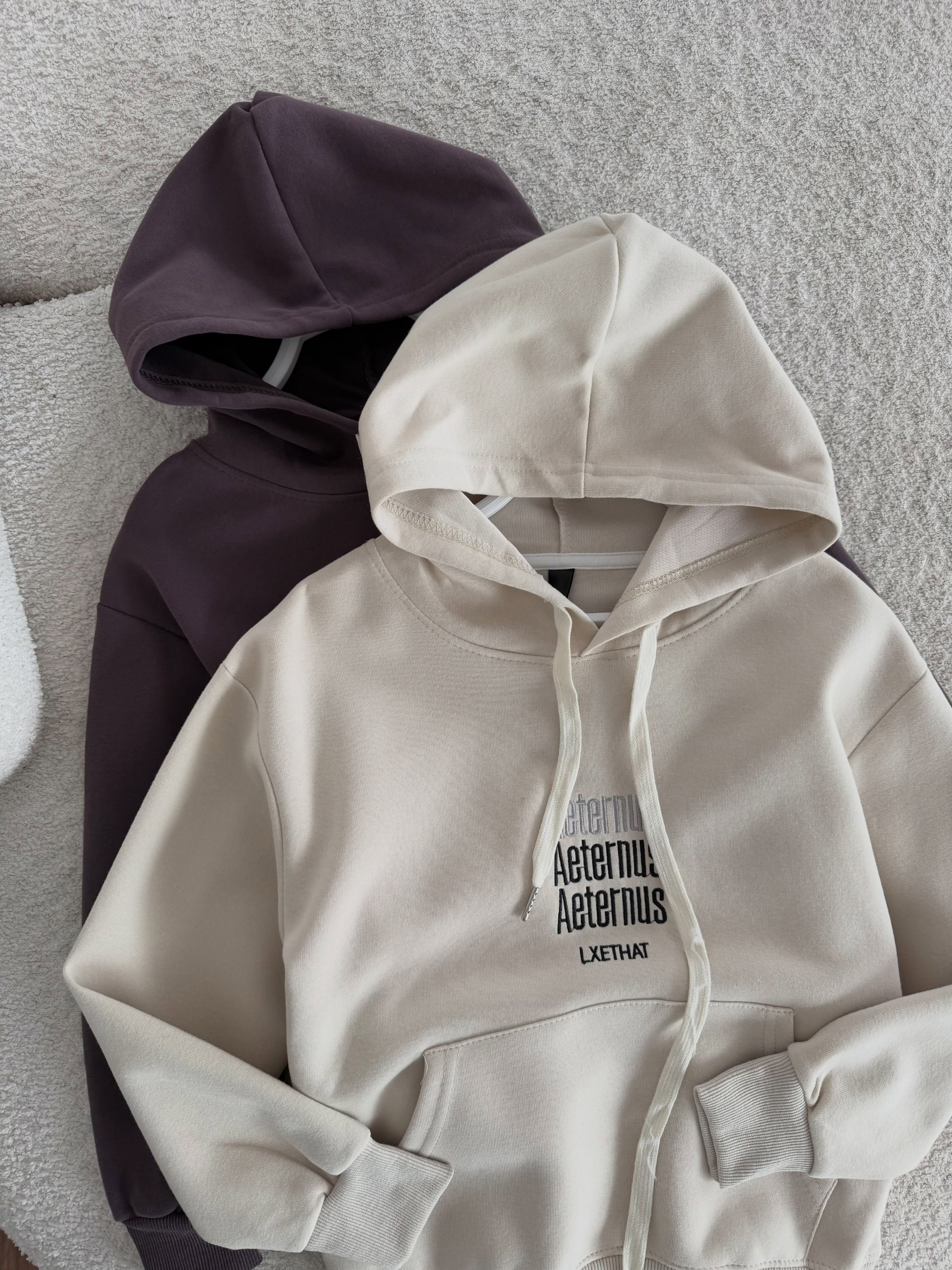 Duks për fëmijë me kapuç bezhë – butikulettifashion (2)