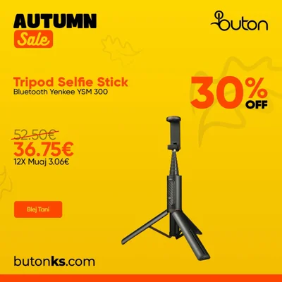 Shkop selfie tripod Bluetooth Yenkee YSM 300