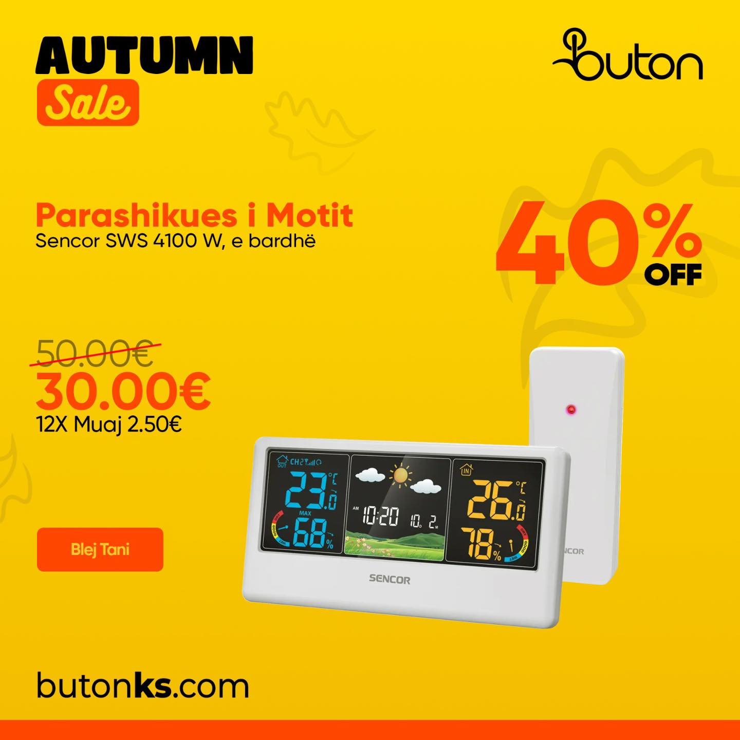 Stacion moti Sencor SWS 4100 i bardhë – Buton Electronics
