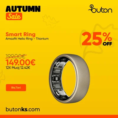 Unazë smart Amazfit Helio Ring Titanium
