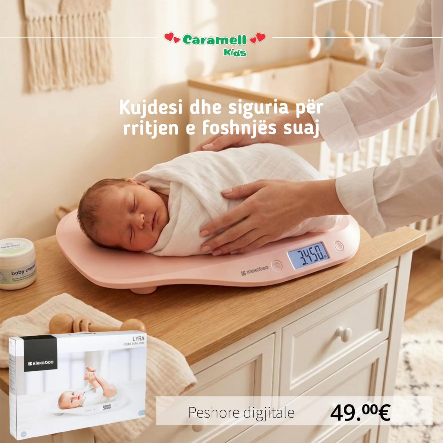 Peshore digjitale për bebe – Caramell Kids