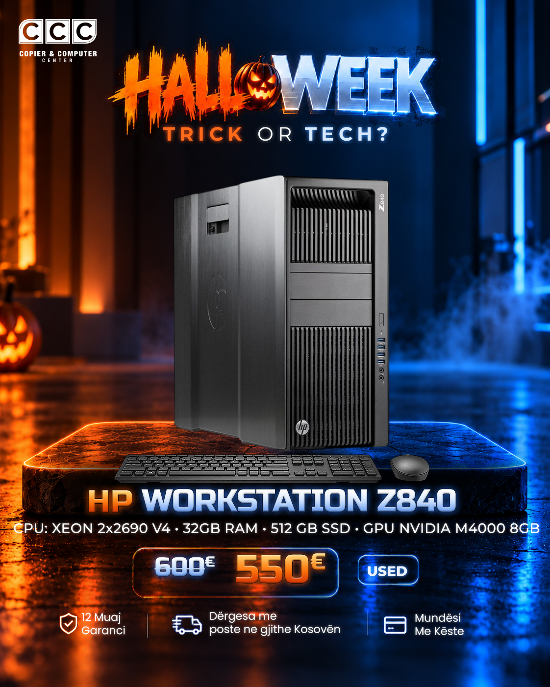 Workstation HP Z840 me Xeon dhe Quadro M4000 – Copier & Computer Center Kosova
