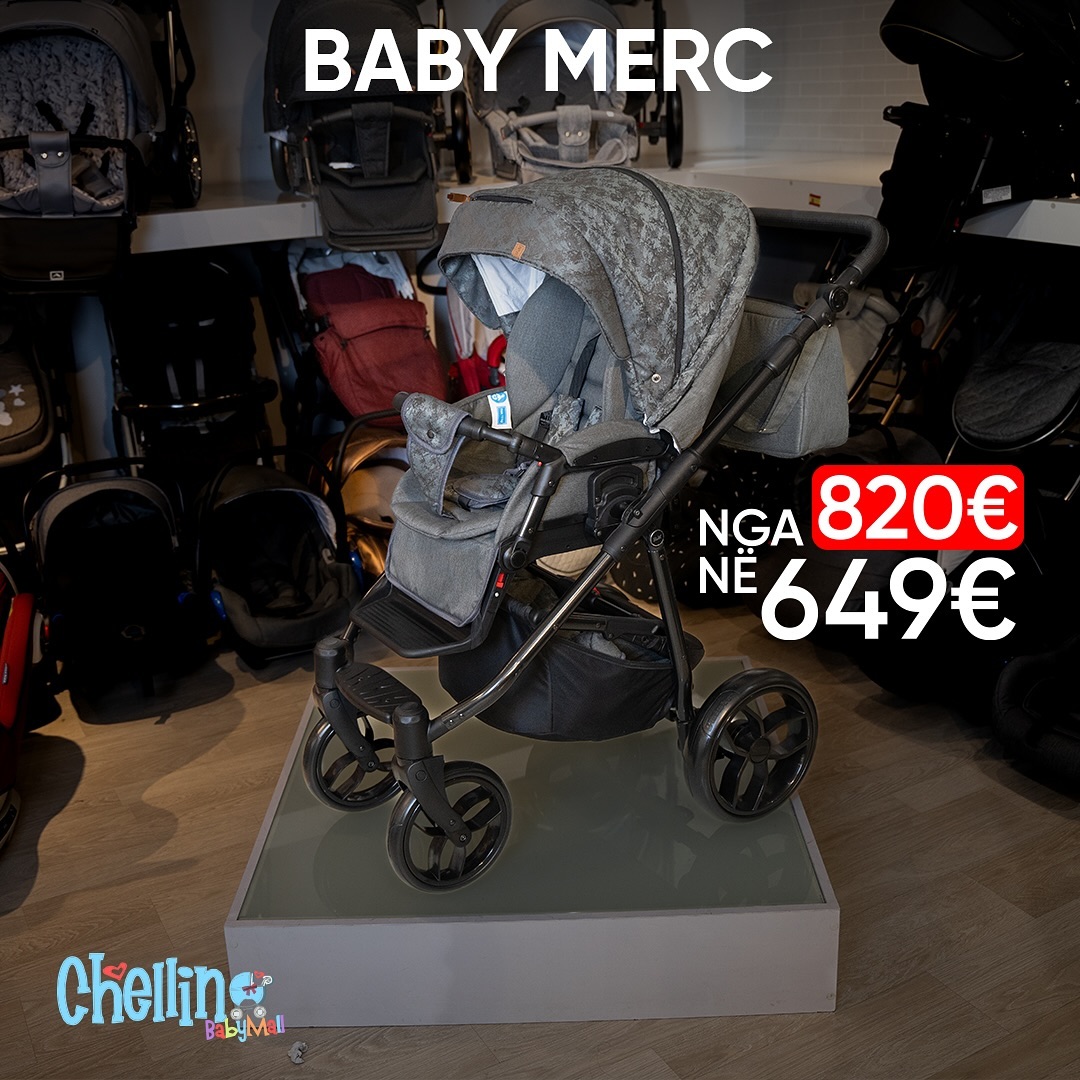 Karrocë fëmijësh Baby Merc gri – Chellino Kosova