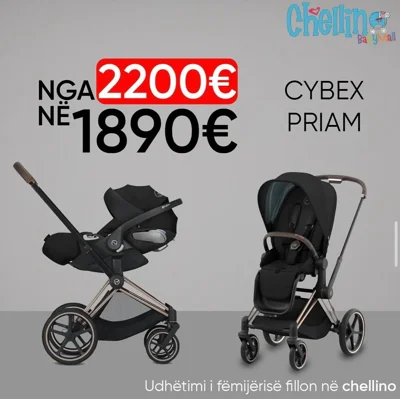Karrocë Cybex Priam me ulëse për makinë