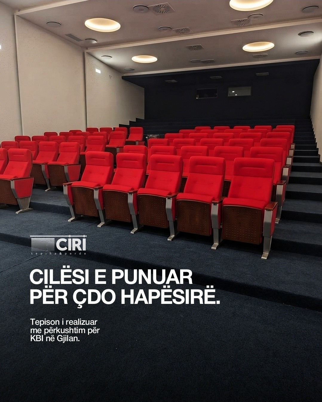 Tepison i errët për sallë konferencash – CIRI