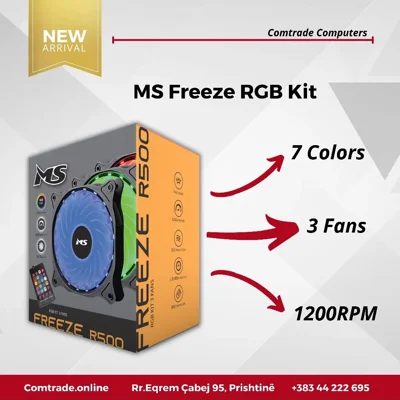 Set ventilatorësh MS Freeze R500 RGB