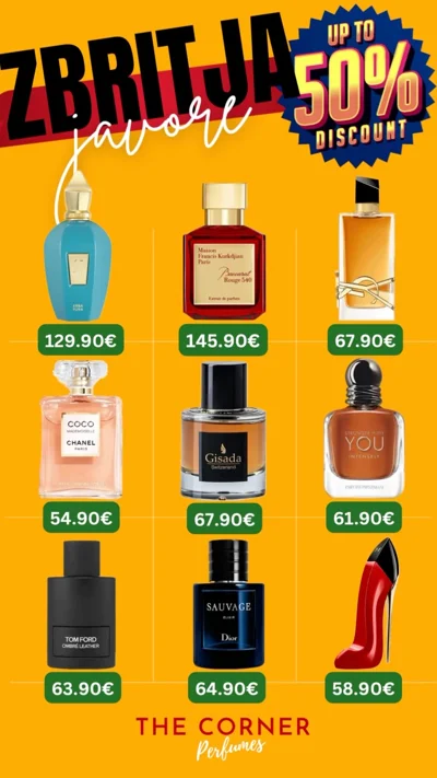 Parfume origjinale me zbritje deri në 50%