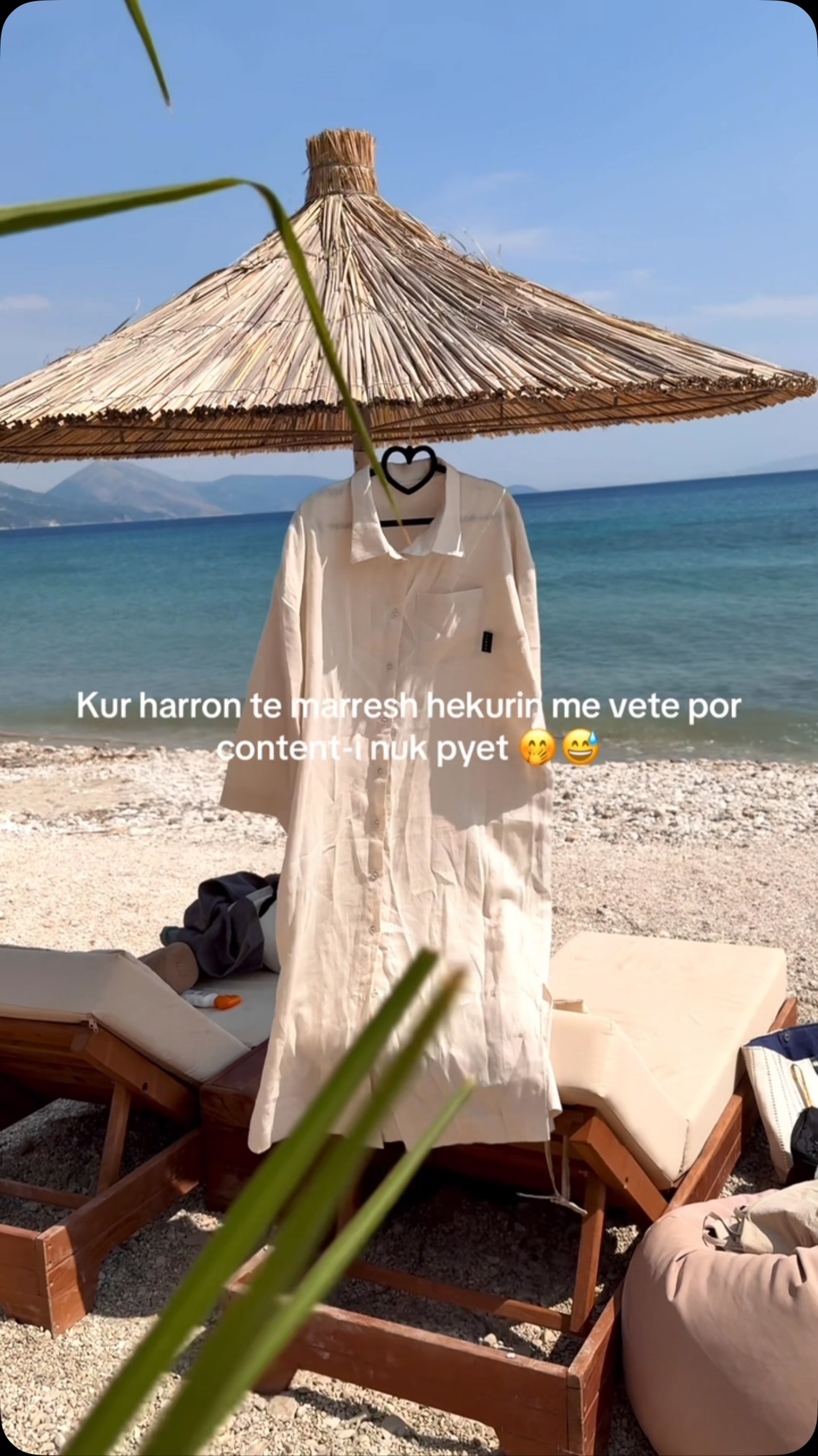 Fustan këmishë i gjatë ngjyrë krem – CORTA