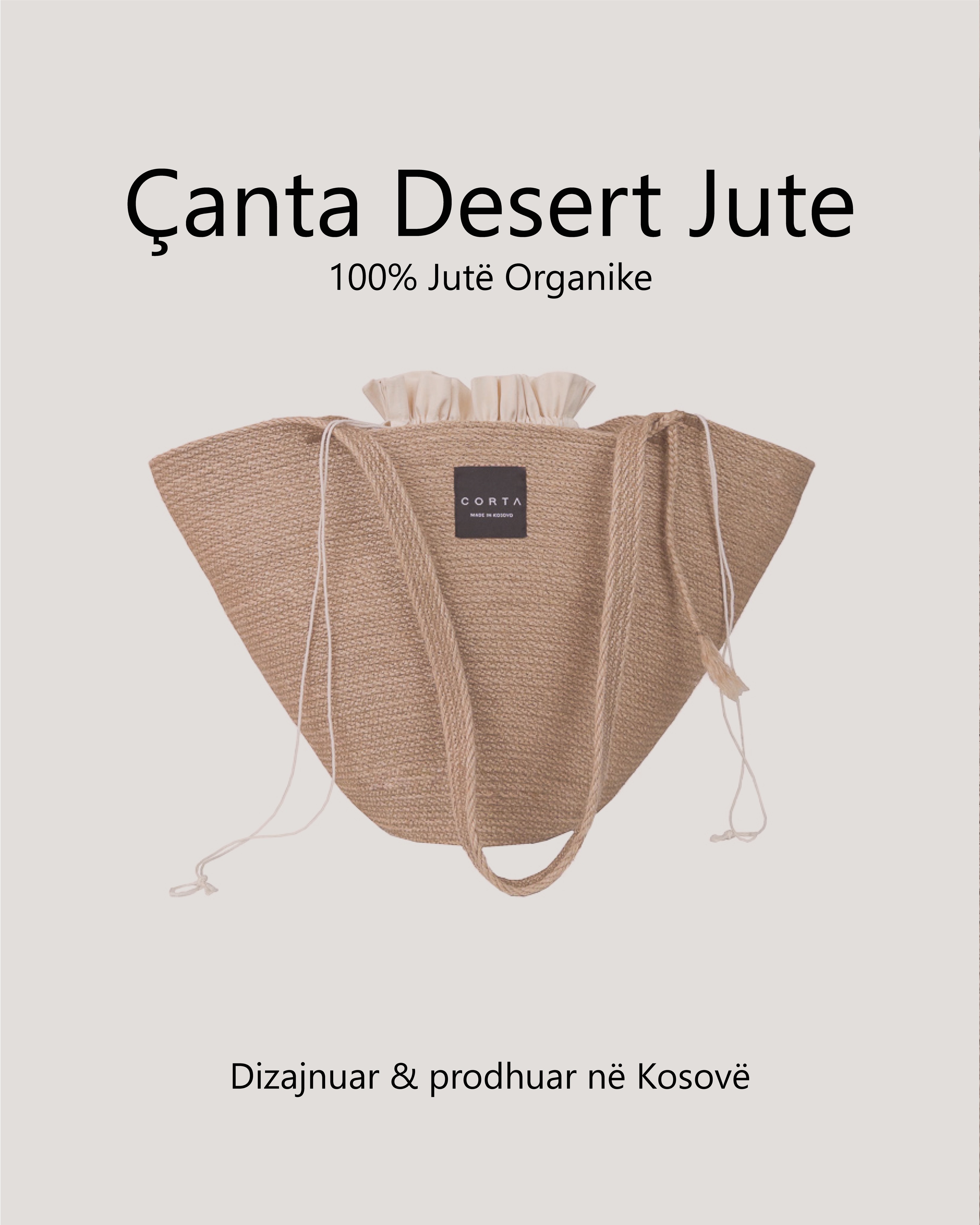 Çantë Desert Jute nga jutë organike – CORTA