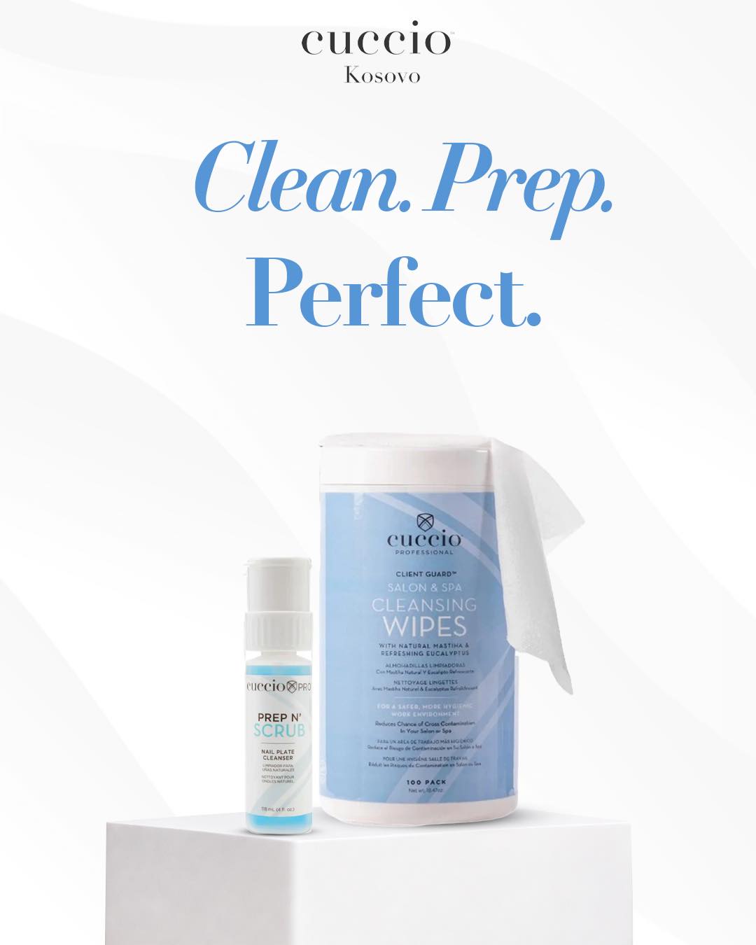 Cuccio Pro Prep'n Scrub dhe peceta pastruese për thonj – Cuccio Kosovo
