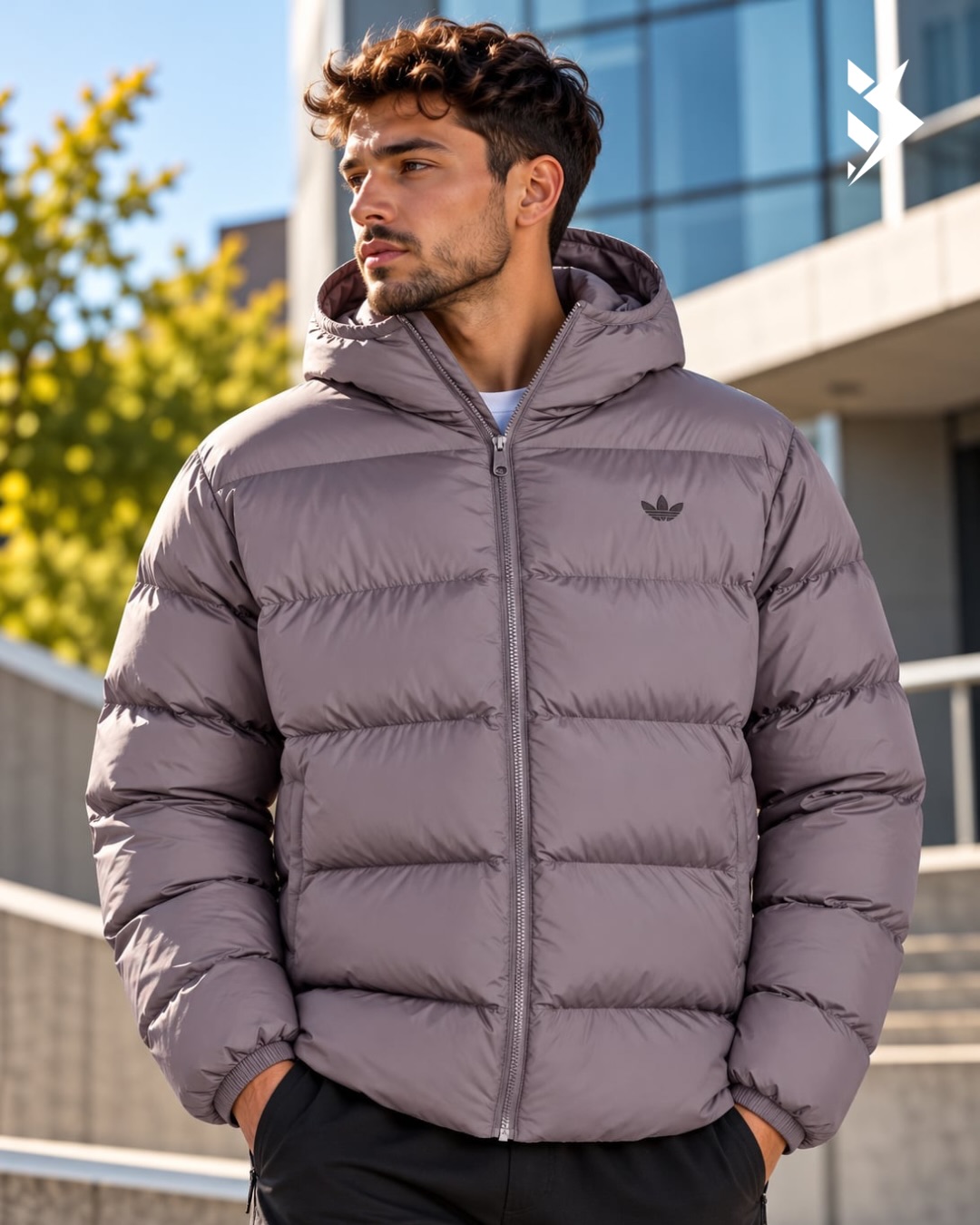 Jakne adidas Originals blu me kapuç për meshkuj – Dardaniasport Outlet (2)