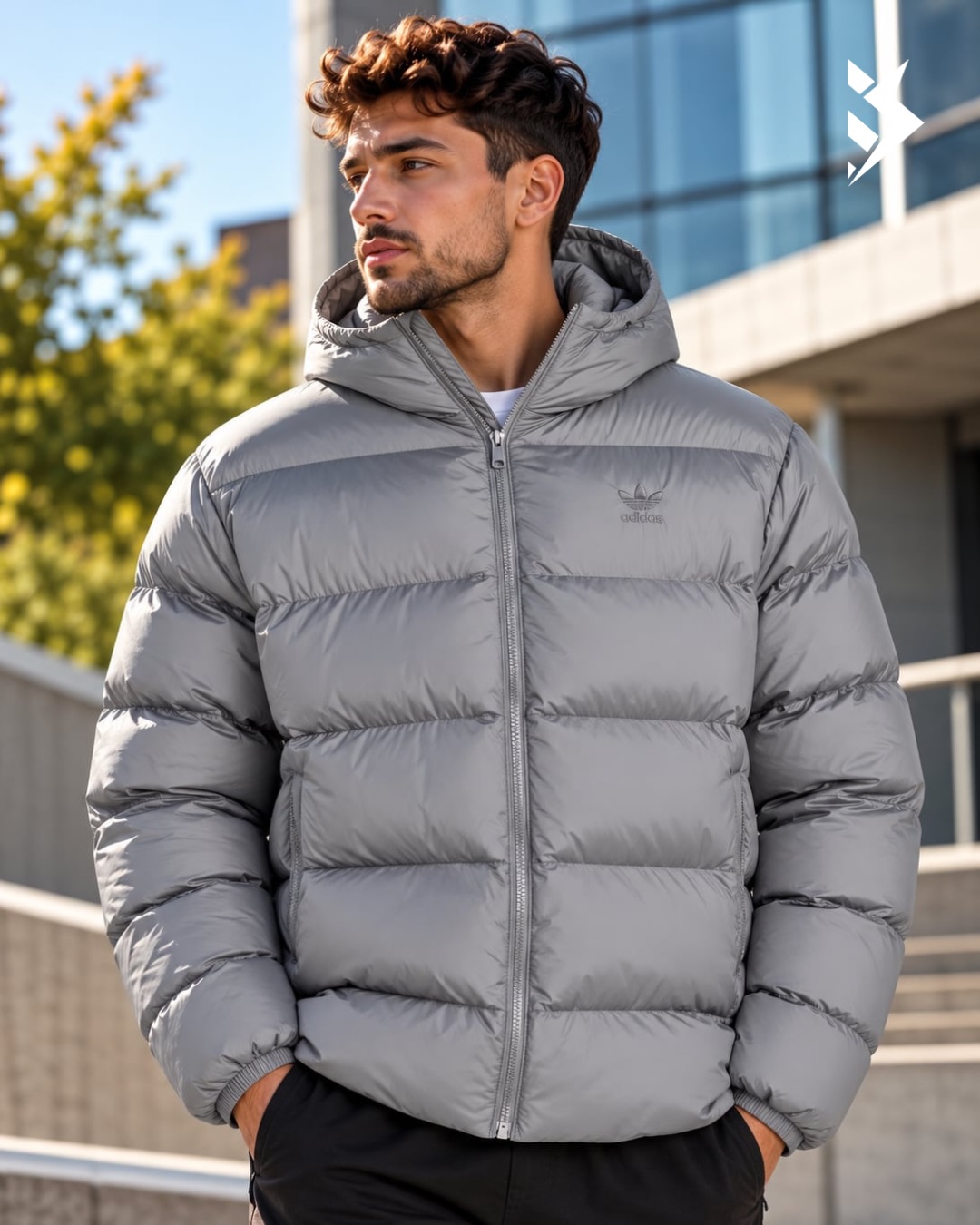 Jakne adidas Originals blu me kapuç për meshkuj – Dardaniasport Outlet (4)