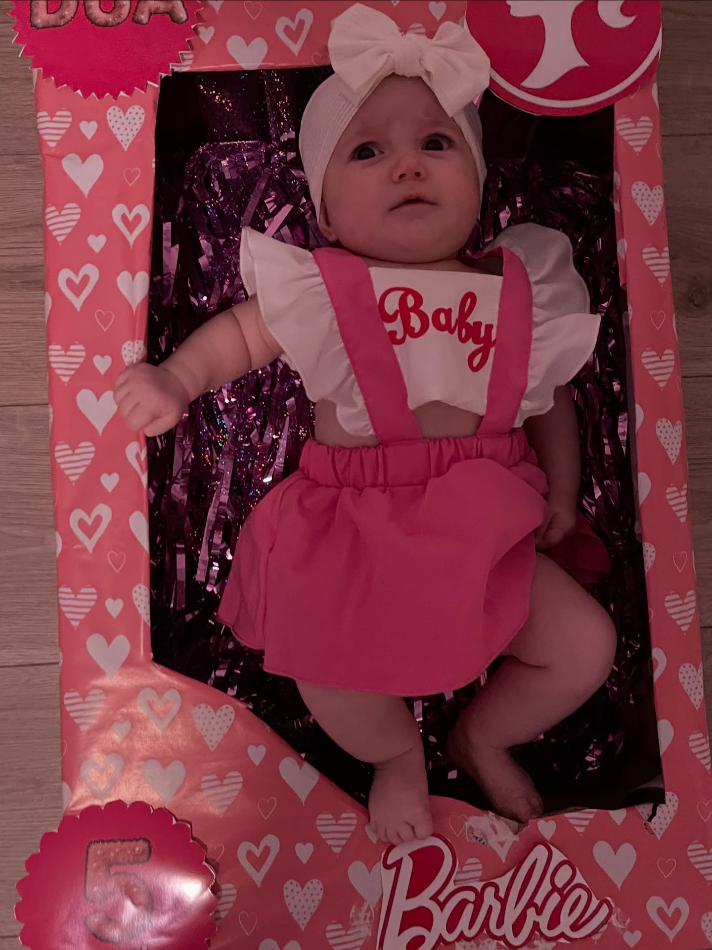 Kuti dekorative Barbie për foto bebeje – Dua (3)