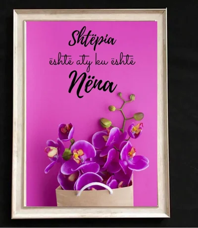 Kornizë me orkide për nënën