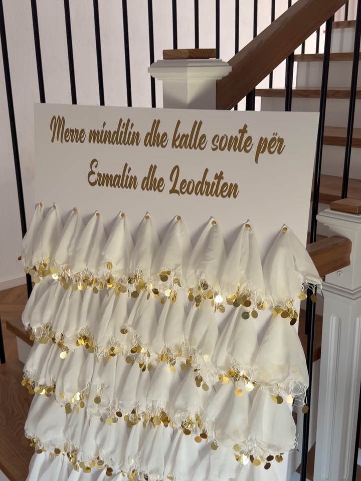 Tabelë me mindila për natën e kanës – Dhurata të personalizuara, dekore për evente të ndryshme🎀 (2)