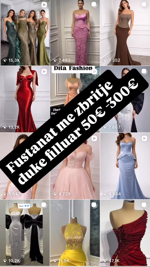 Fustane mbrëmjeje me zbritje – DITA FASHION