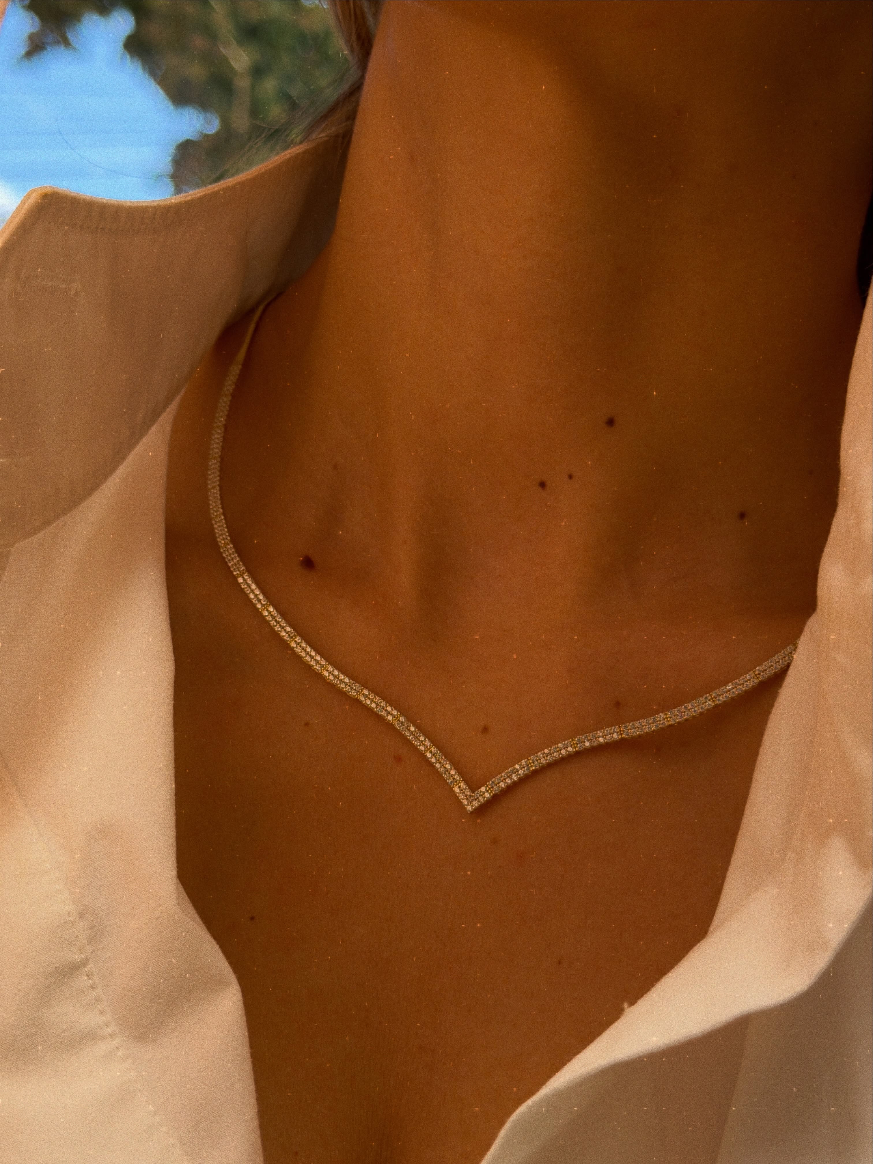 Unazë ari dhe gjerdan me gurë – Dobroshi Jewellery (2)