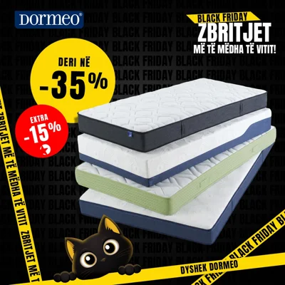 Dyshekë Dormeo në ofertë Black Friday