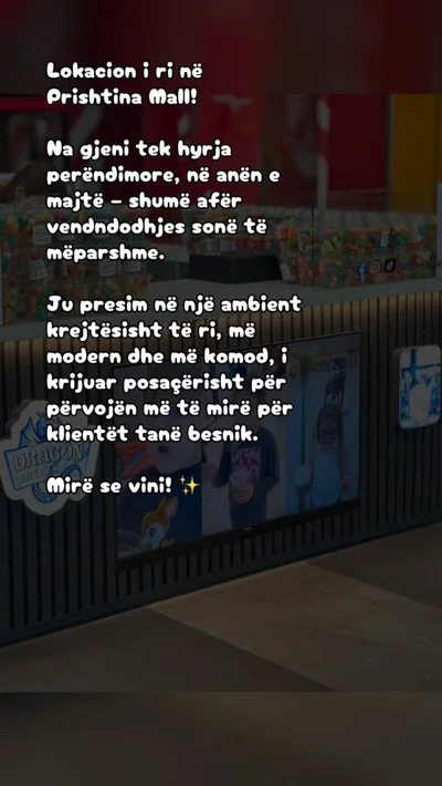 Lokacioni i ri në Prishtina Mall