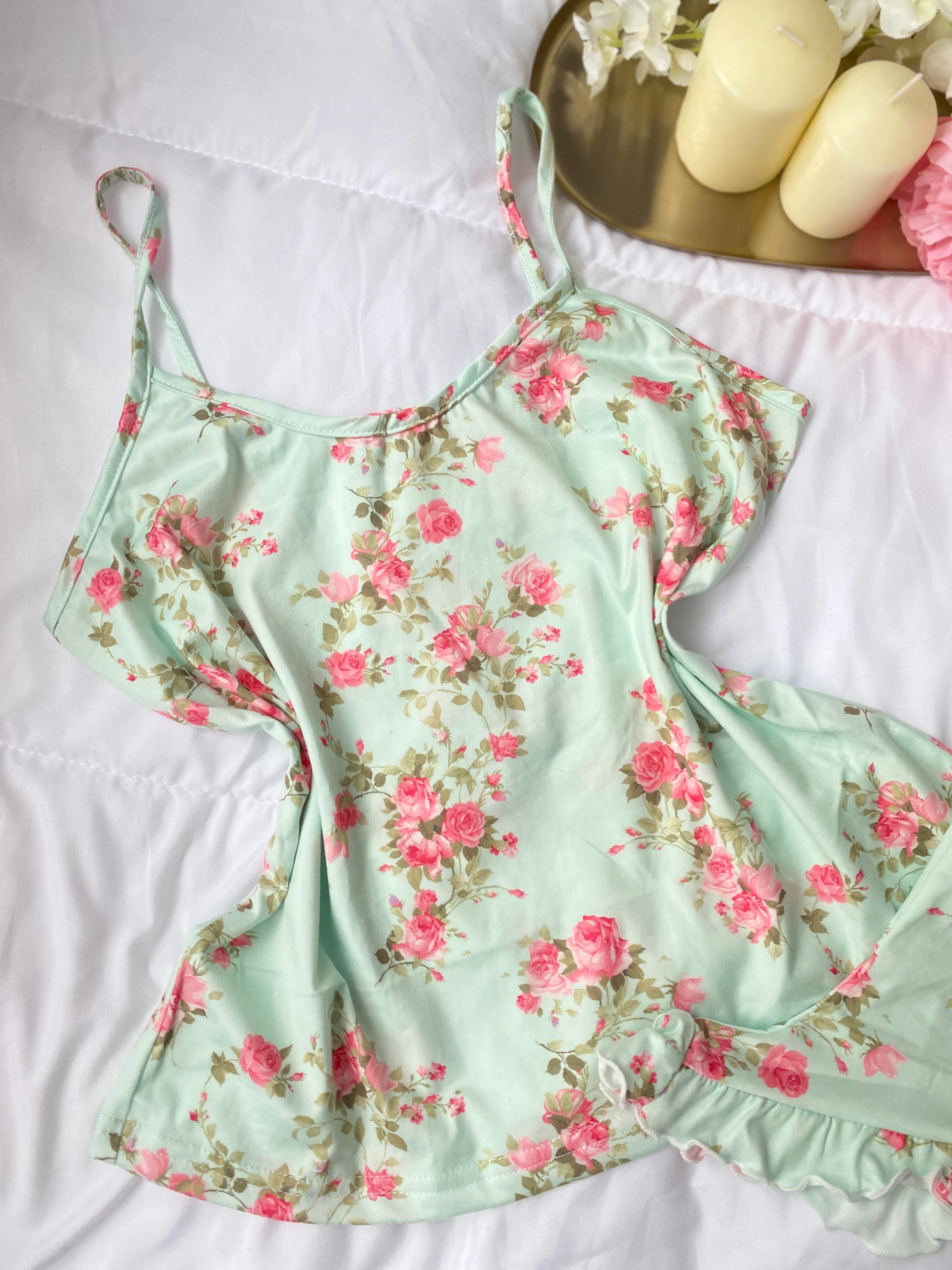 Pizhame verore jeshile me lule – Dream Lingerie (2)