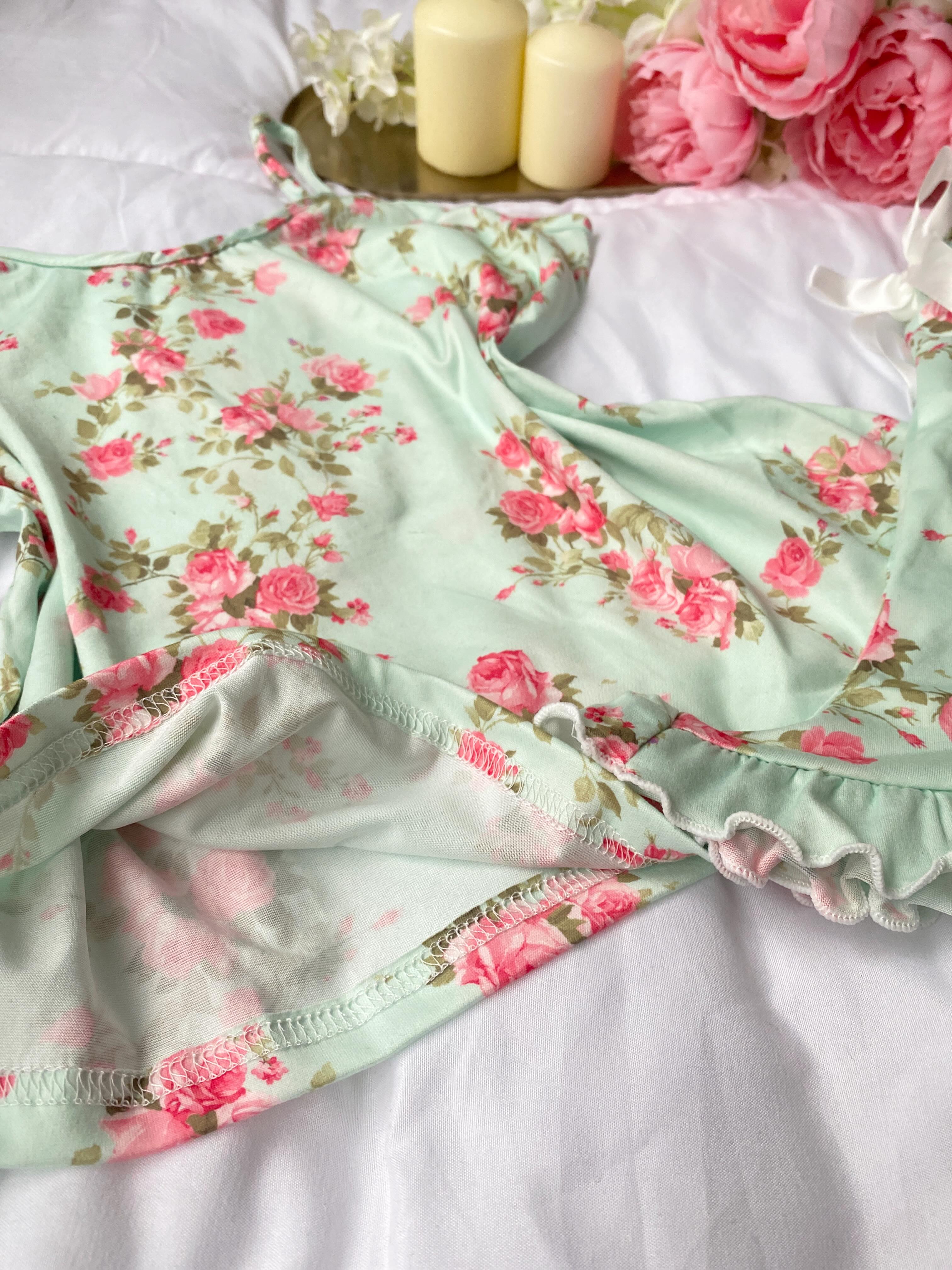 Pizhame verore jeshile me lule – Dream Lingerie (4)