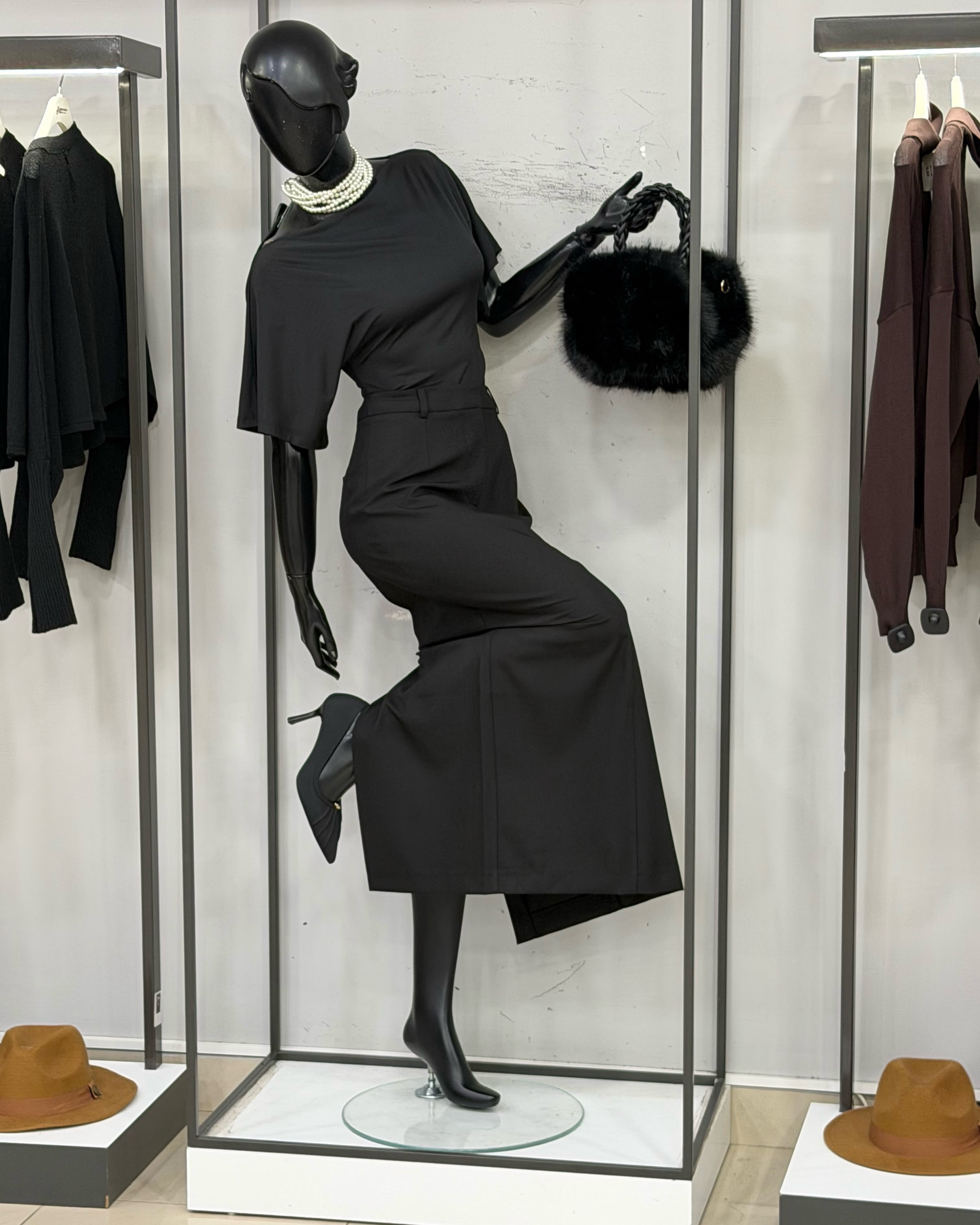 Komplet bordo bluzë dhe fund i gjatë – Drini Fashion (4)