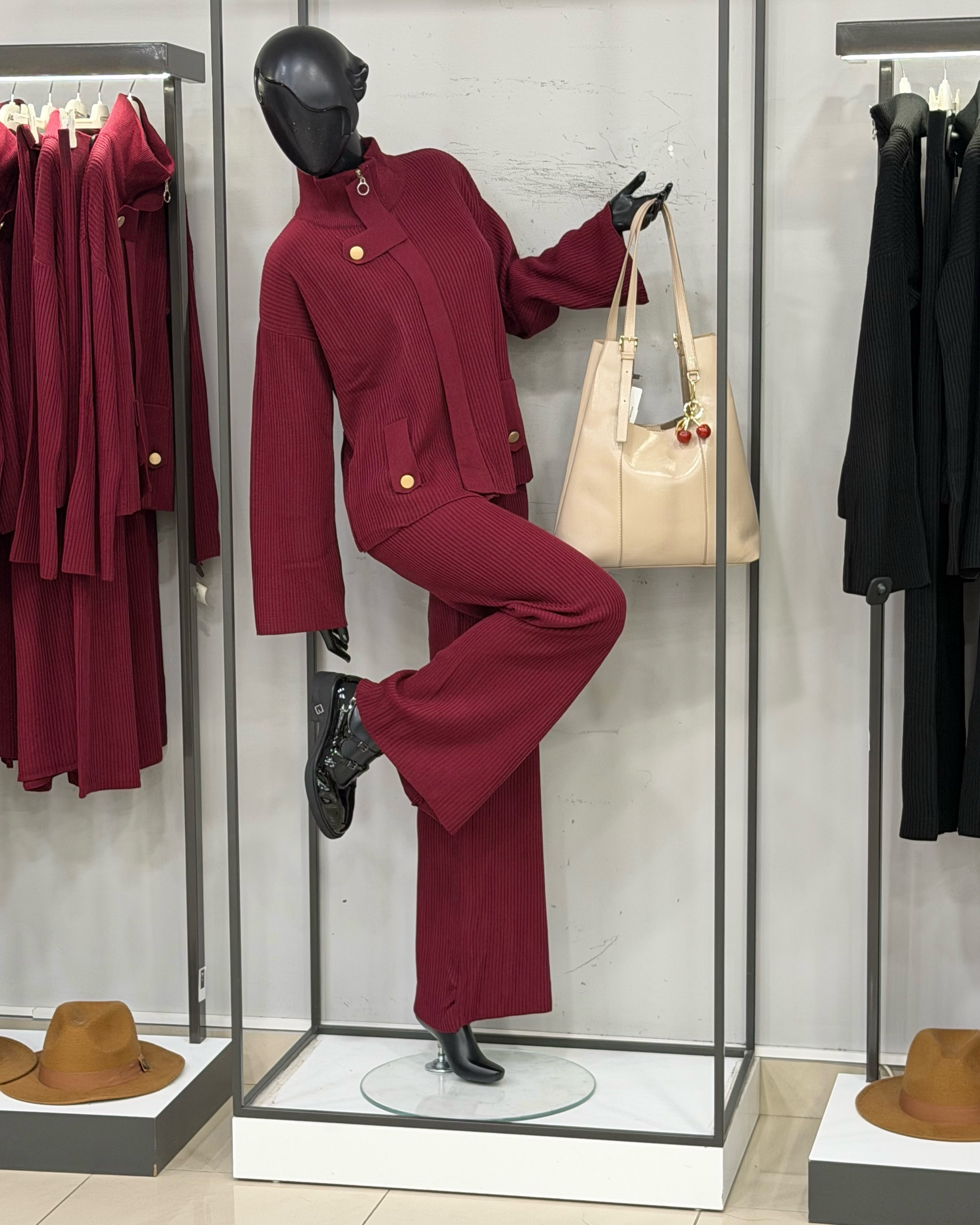Komplet blu i errët xhaketë dhe pantallona – Drini Fashion (2)