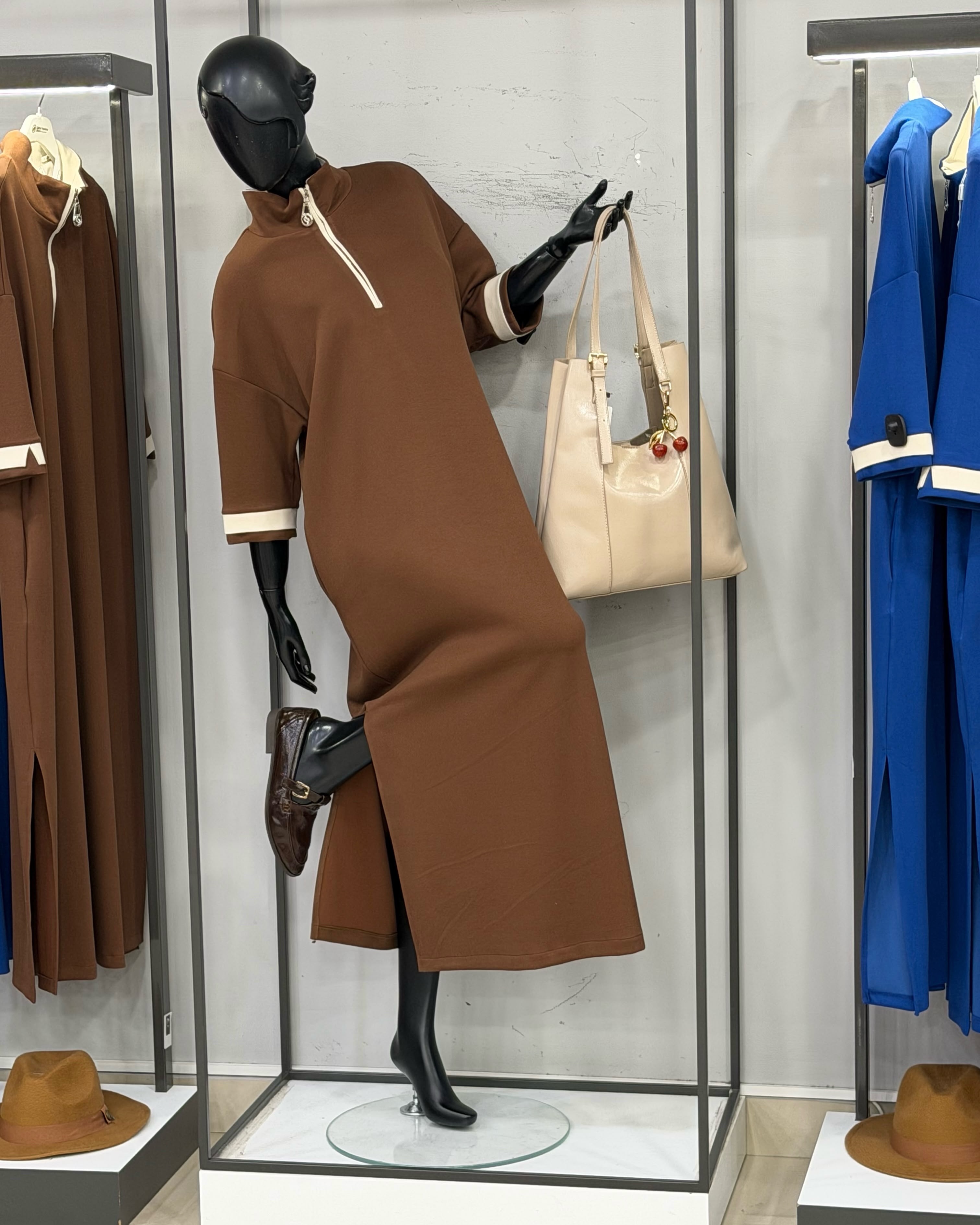 Komplet blu i errët xhaketë dhe pantallona – Drini Fashion (4)