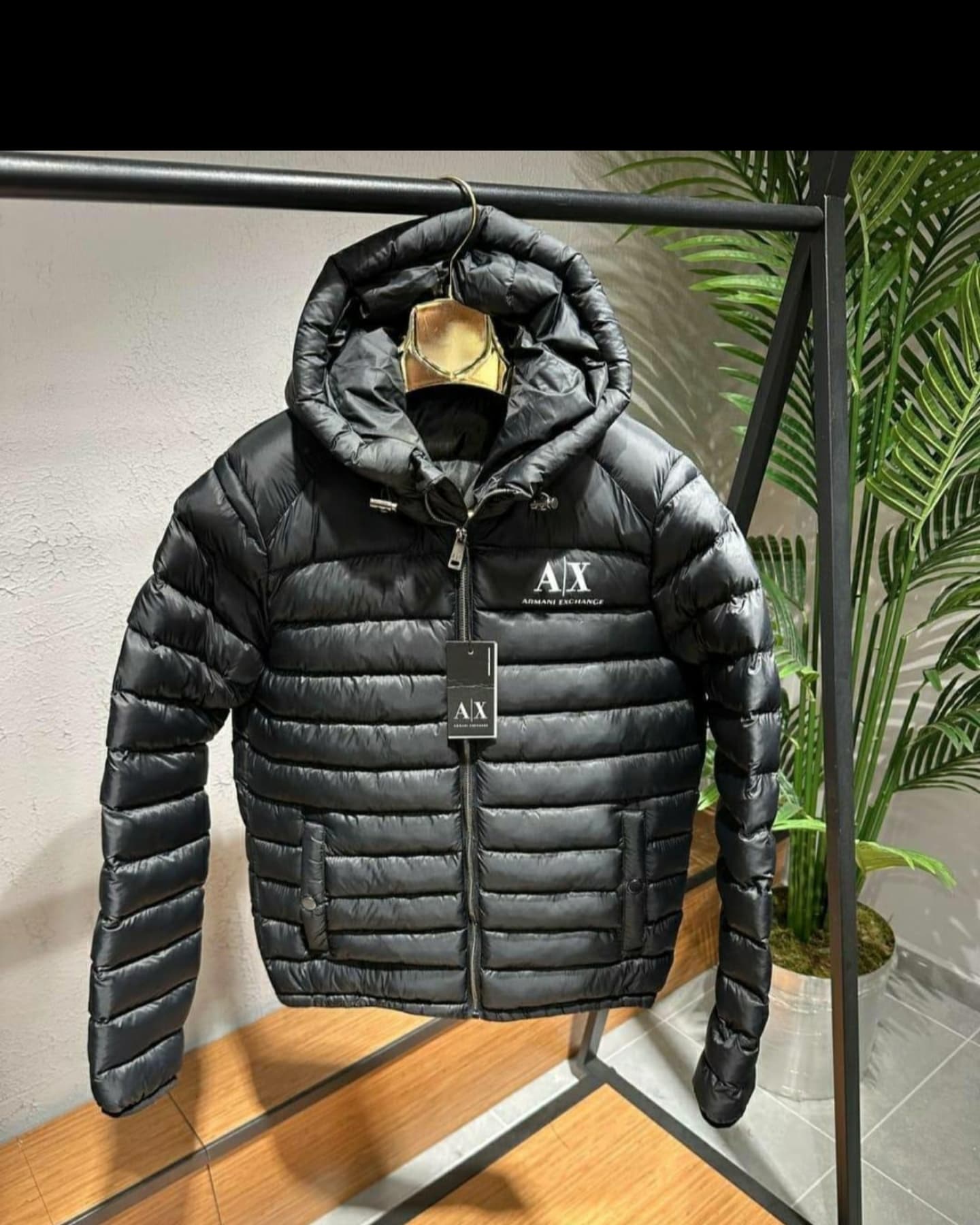 Xhaketë pufer blu Stone Island me kapuç – RROBA ATLETE PER MESHKUJ DHE FEMRA (3)