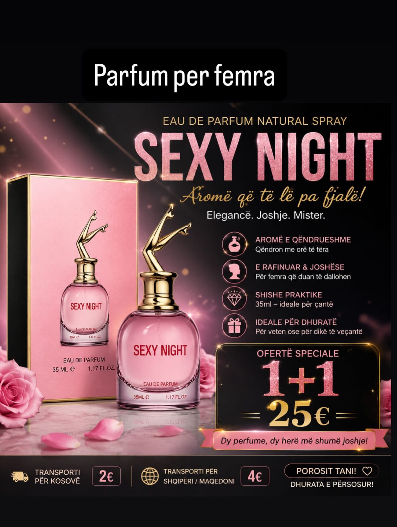 Parfume Sexy Secret Gold dhe Sexy Night – Produkte BIO Online
