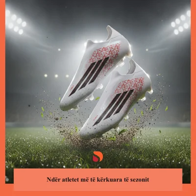 Atlete futbolli Adidas F50 FG të bardha