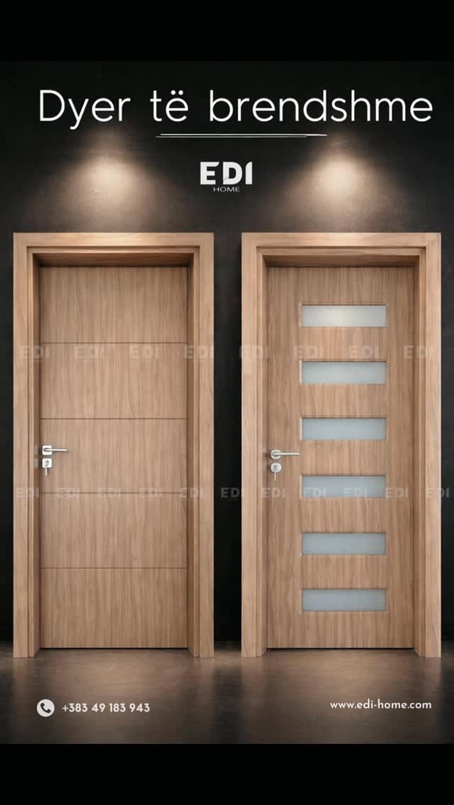 Dyer të brendshme në ngjyrë druri – Dyer te brendshme & Laminat