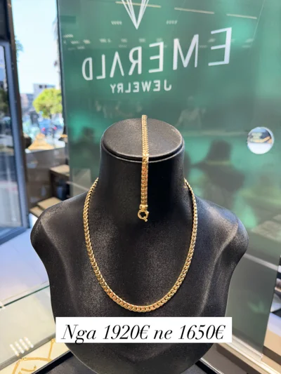 Set ari 14 karat zinxhir dhe byzylyk