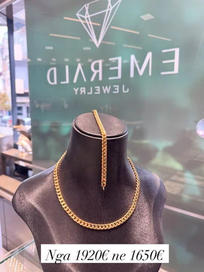 Set ari 14 karat zinxhir dhe byzylyk