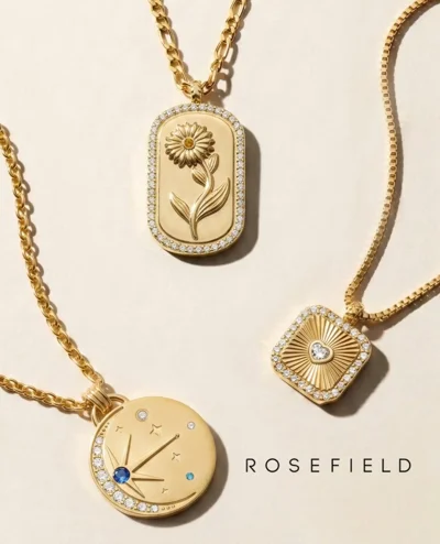 Varëse Rosefield Amulets ngjyrë ari me gravim